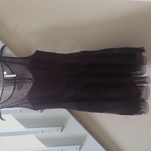 Burgundy cocktail dress